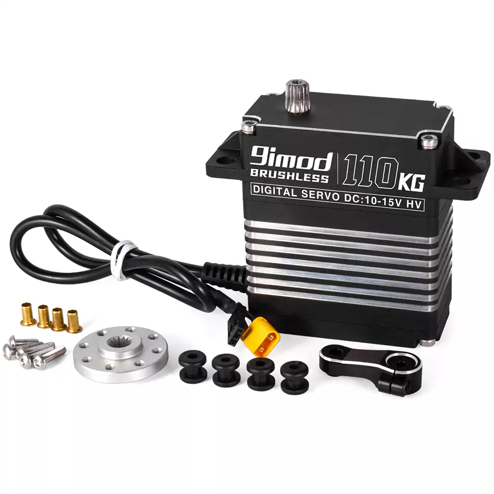 110KG Brushless Servo, Aluminum Case Digital HV Waterproof Servo