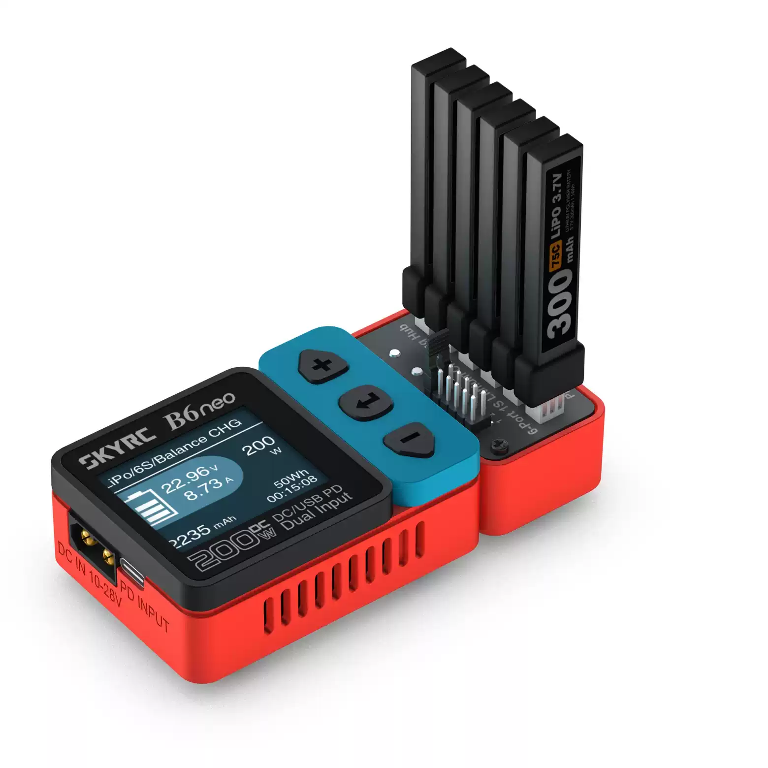 SKYRC OSH 1S LiPo Charging Expansion Hub for B6neo Charger, PH2.0 / BT2.0 Connector thumbnail