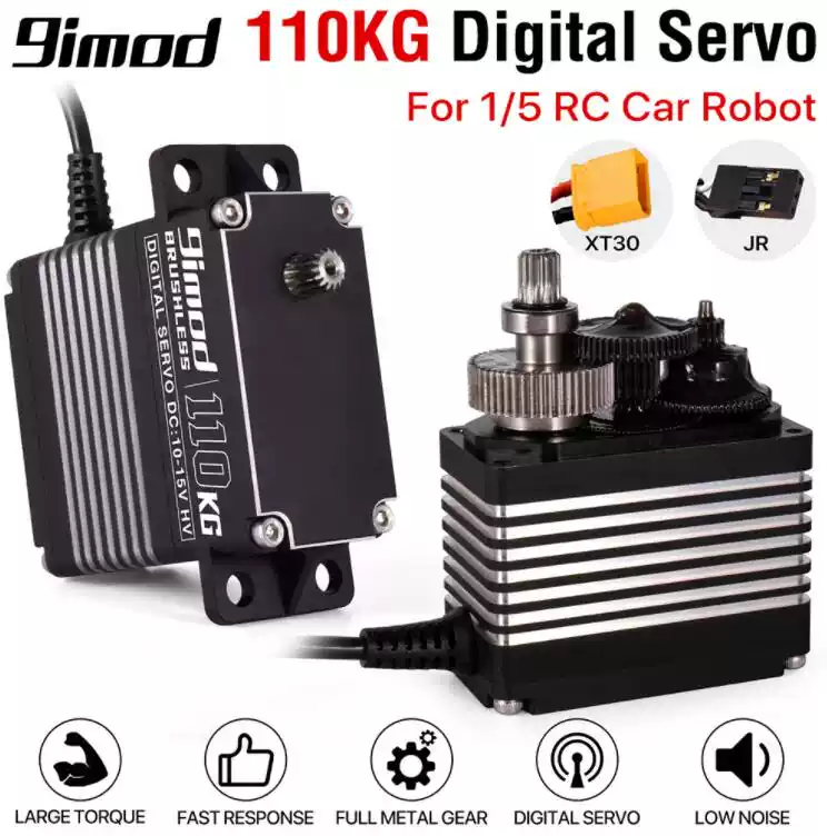 110KG Brushless Servo, Aluminum Case Digital HV Waterproof Servo thumbnail