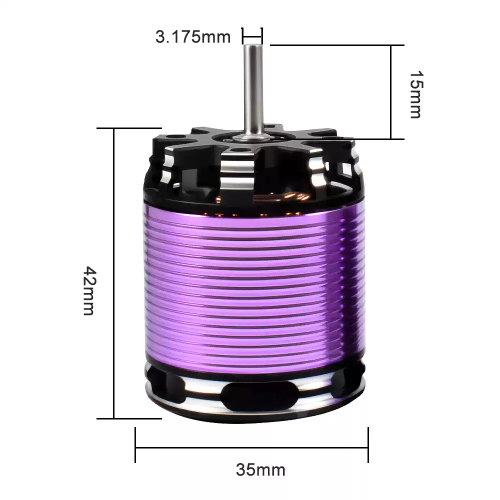 3542 Outrunner Brushless Motor Combo, AM32 80A Brushless ESC Power System for 1/10 1/12 RC Rock Crawler Cars thumbnail